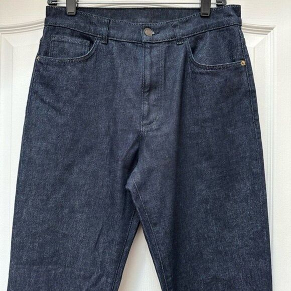 Massimo Dutti Frayed Leg Crop Jeans Size 8 - Picture 4 of 6